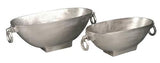 Aluminium Oval Handle Bowl (s) - Silver
