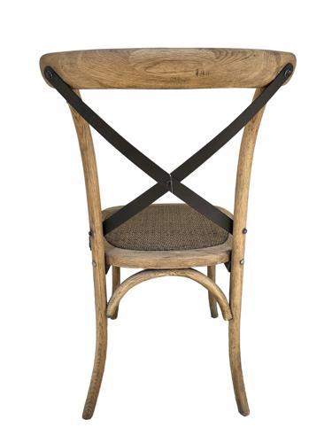 Cross Back Chair Metal Cross - 490 X 520 X 880