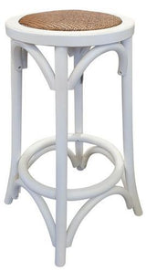 Barstool White Elm Wood