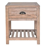 Side Table - Reclaimed Oak - 450 X 400 X 550