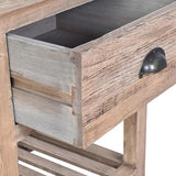 Side Table - Reclaimed Oak - 450 X 400 X 550
