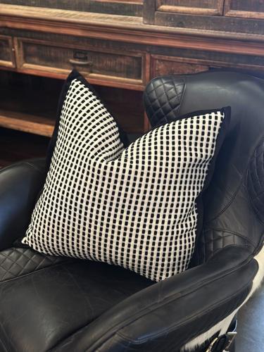 Snugg & Co. Cushion Cover - Jacquard Cushion Cover - Black White Jacquard