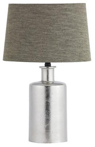 Table Lamp with Shade (lamp - Nickel / Shade - South Linen)