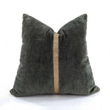 Cushion Cover - Braid - Green / Gold - 550 X 550