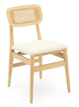 Boston Elm Dining Chair with Boucle Dining Chair - Natural