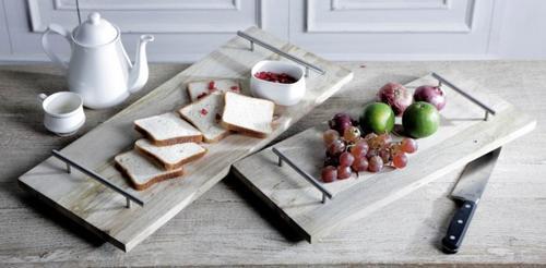 Wooden Platter Set of 2