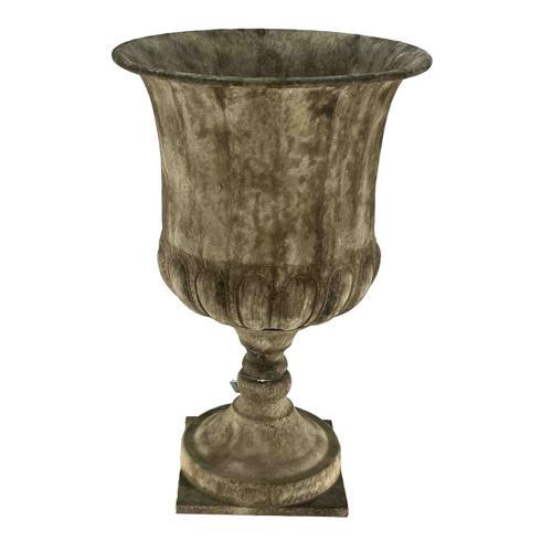 Antique Metal Urn - 430 X 430 X 670