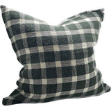 Linen Cushion Cover - Dk. Green - 550 X 550