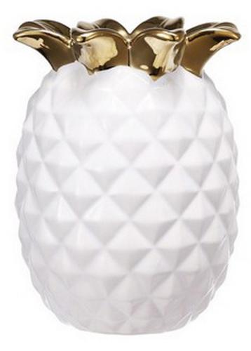 Pineapple Vase - White - 110 X 110 X 130