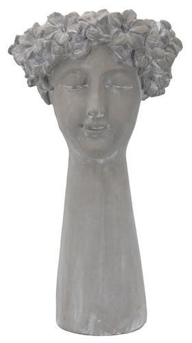 Cement Head Flower Vase - 320 X 240 X 580