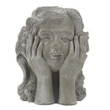 Girl Statue Planter - 255 X 245 X 290