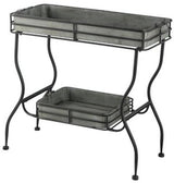 Maggie Galvanized Tray Table - 810 X 380 X 780