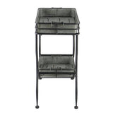 Maggie Galvanized Tray Table - 810 X 380 X 780