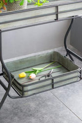 Maggie Galvanized Tray Table - 810 X 380 X 780