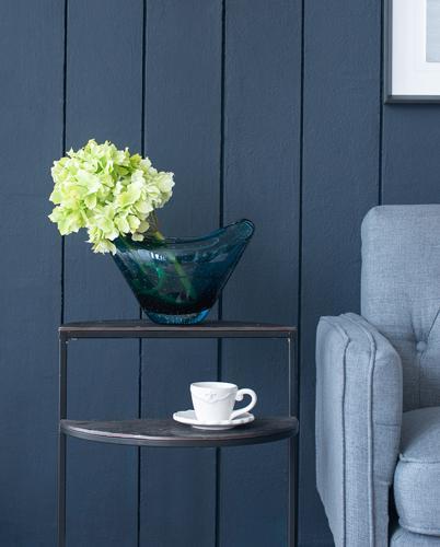 Blue Glass Vase - 290 X 195 X 180