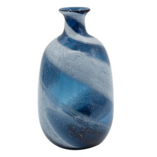 Blue Glass Vase - 190 X 190 X 400