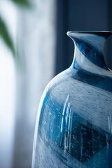 Blue Glass Vase - 190 X 190 X 400