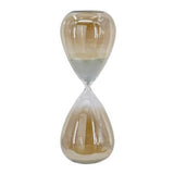 Hourglass With. Grey Luster Finish, 90 Minutes, White Sand