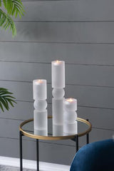 Glass Candle Holder - 80 X 80 X 380