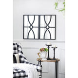 Black Carved Wll Mirror Set of 2 - 400 X 600 X 30