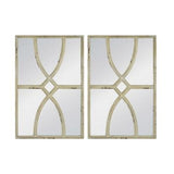 White Carved Wll Mirror Set of 2 - 400 X 600 X 30