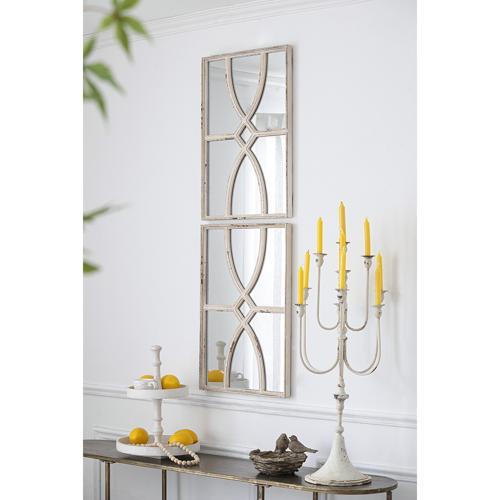 White Carved Wll Mirror Set of 2 - 400 X 600 X 30