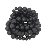 Black Wood Beads