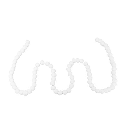 White Wood Beads
