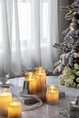 LED Wax Candles Withremote - Amber