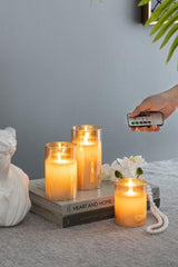 LED Wax Candles Withremote - Amber