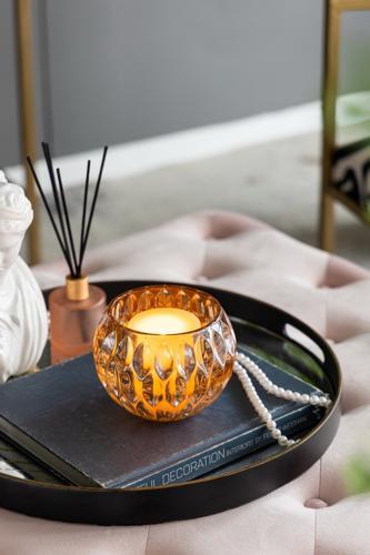 Glass Decrotive Bowl - 150 X 150 X 110 - SE2732