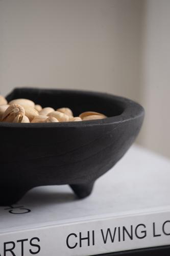 Black Teak Bowls Set of 2