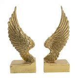 Gold Wing Bookends Set of 2