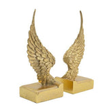Gold Wing Bookends Set of 2