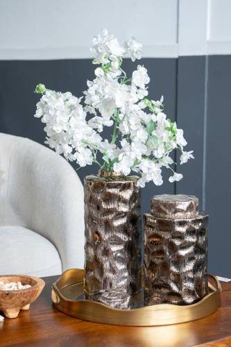 Ceramic Copper Vase - 150 X 150 X 250