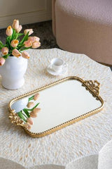 Gold Mirror Tray - 540 X 44 X 300