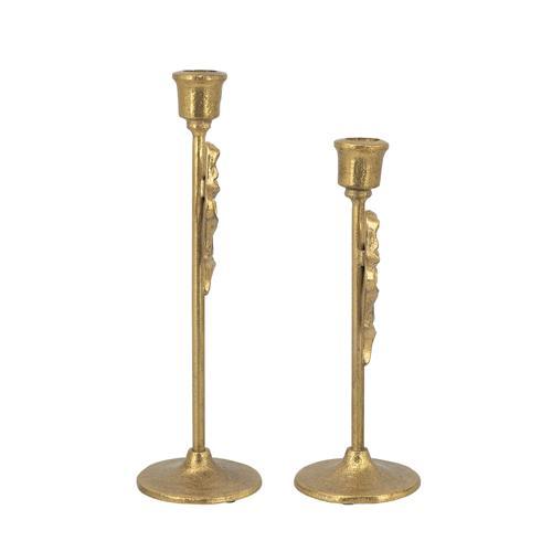 Gold Bow Candle Holders Set of 2