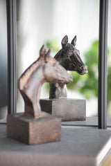 Black Horse Bookends Set of 2