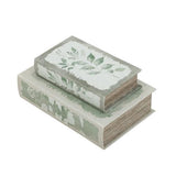 Green Leaf Book Box Set of 2 - 180 X 70 X 270 - SE2961
