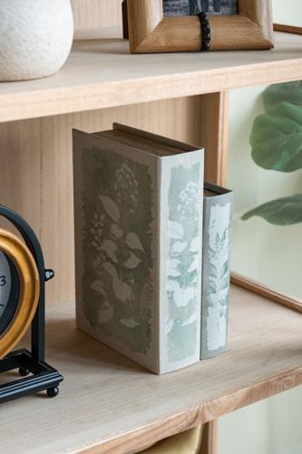 Green Leaf Book Box Set of 2 - 180 X 70 X 270 - SE2961