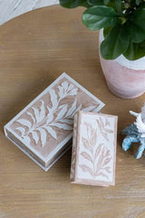 Brown Leaf Book Box Set of 2