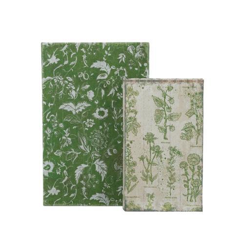 Green Leaf Book Box Set of 2 - 180 X 70 X 270