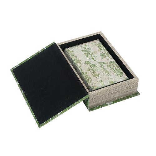 Green Leaf Book Box Set of 2 - 180 X 70 X 270