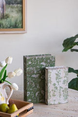 Green Leaf Book Box Set of 2 - 180 X 70 X 270