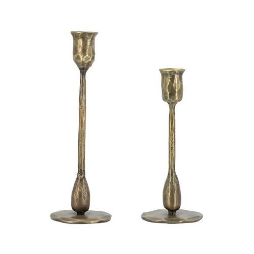 Gold Candle Holders Set of 2