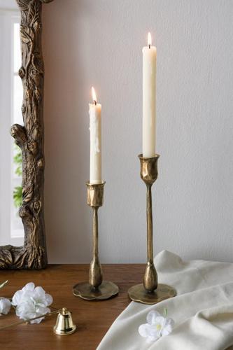 Gold Candle Holders Set of 2