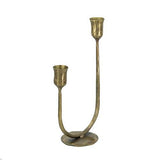 Gold Candle Holder - 160 X 90 X 290