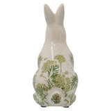Ceramic Green Floral Rabbit