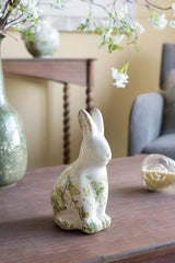 Ceramic Green Floral Rabbit