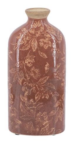 Tan Ceramic Vase - Small - 120 X 75 X 260